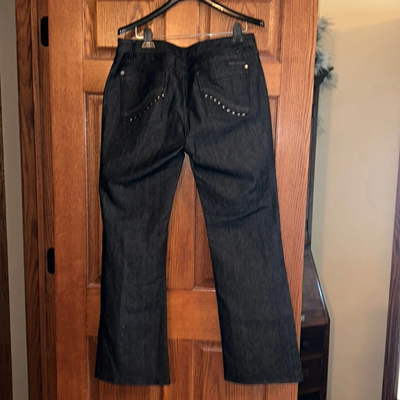 DKNY Women's Straight Leg Jeans - Dark Gray - Picture 2 of 3